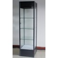 glass display cabinet with led lighting