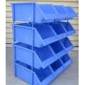Plastic Stackable Storage Bins for warehouse